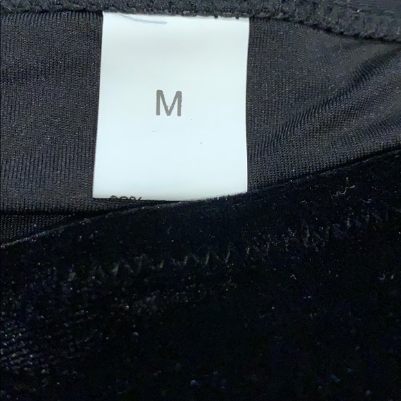 Two piece black velvet bikini set, Size M - Picture 4 of 10